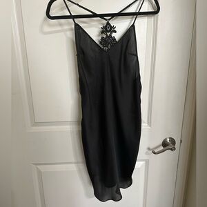 Victoria's Secret Black Lace Chemise
